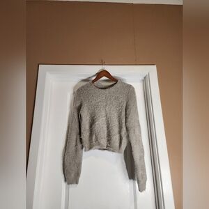 Forever 21 Light Gray Crew Neck Sweater